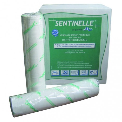 Drap d'examen 2 plis 2x20 g/m² 50 x 38 cm - 100 formats