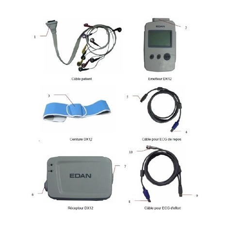 PACK EFFORT pour ELECTROCARDIOGRAPHE EDAN SE-1010-EDA064