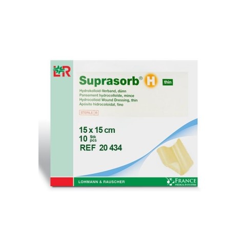 Pansement hydrocolloïde Fin Suprasorb® H 15x15cm Boite de 10 - 20434