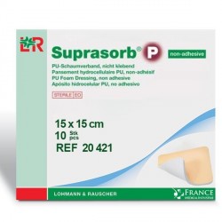 Pansement hydrocellulaire non-adhésif Suprasorb® P 15x15cm Boite de 10-20421