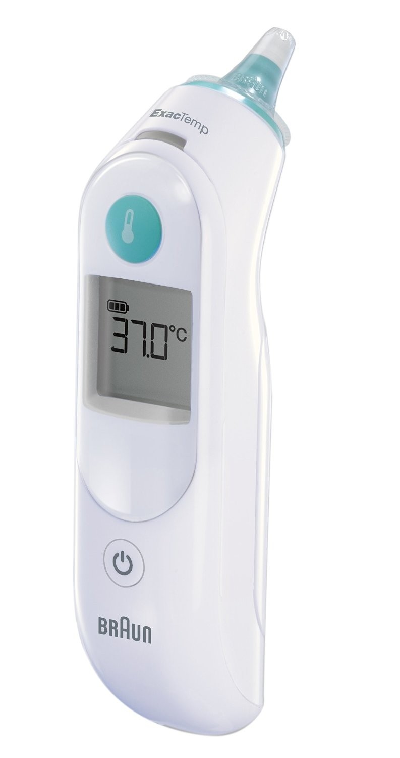 thermomètre auriculaire braun rapide, doux et ergonomique