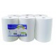 Essuie-mains pure ouate 2x18g/m² - Carton de 6 rouleaux - Dévidage centrale - 2 plis - 450 formats 20x30cm - H262LMR