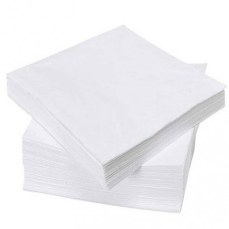 Serviette de table pure ouate 2x17g/m² - Paquet de 3000 - 2 plis - 30x30cm - NH412BL