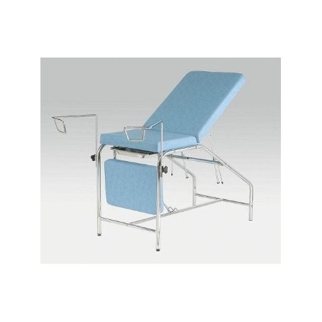 Divan gynécologique Chrome Assise Relevable Sellerie Stamskin - 526CH-SS