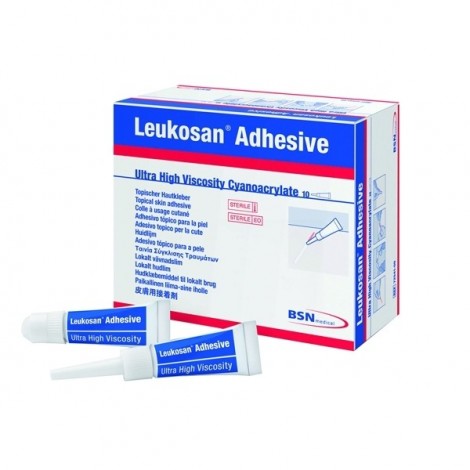 Leukosan Adhesive - Colle cutanée Boite de 10 sachets 0,7 ml +  2 embouts - 7254100